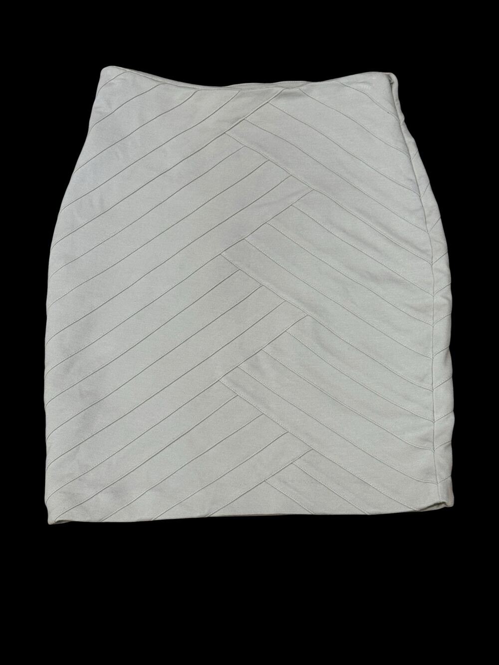 NWT! Y2K Express Beige Bandage Bodycon Mini Skirt 0